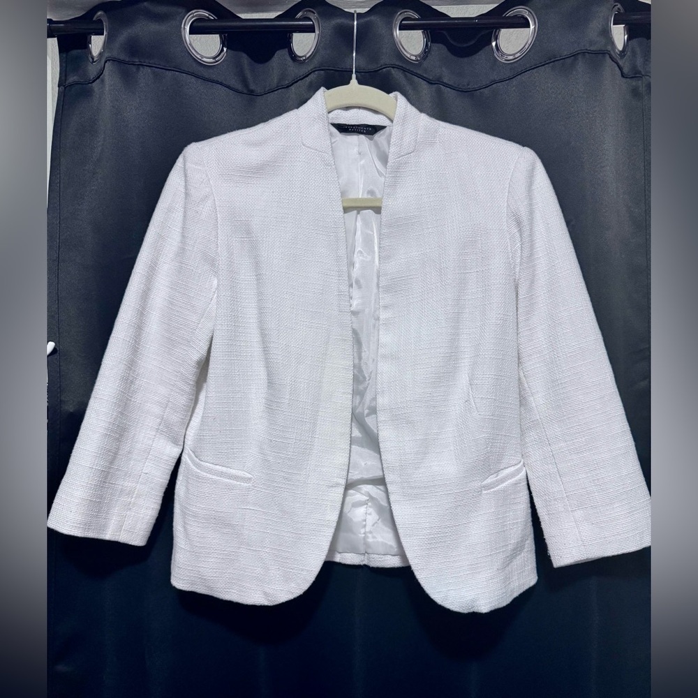 Elegant White Women's Blazer